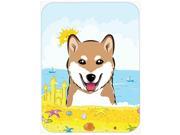 Shiba Inu Summer Beach Glass Cutting Board Large BB2093LCB