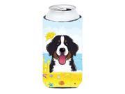 Bernese Mountain Dog Summer Beach Tall Boy beverage Insulator Hugger BB2105TBC