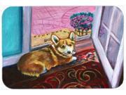 Corgi Watching from the Door Mouse Pad Hot Pad or Trivet 7410MP