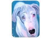 White Great Dane Mouse Pad Hot Pad or Trivet 7440MP