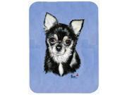 Chihuahua in blue Mouse Pad Hot Pad or Trivet MH1016MP