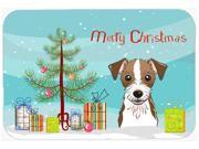 Christmas Tree and Jack Russell Terrier Kitchen or Bath Mat 20x30 BB1574CMT