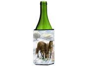 Exmoor Ponies Horse Wine Bottle Beverage Insulator Hugger ASA2032LITERK