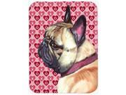 French Bulldog Frenchie Hearts Love and Valentine s Day Mouse Pad Hot Pad or Trivet LH9566MP