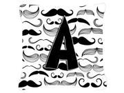 Letter A Moustache Initial Canvas Fabric Decorative Pillow CJ2009 APW1414