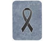 Black Ribbon for Melanoma Cancer Awareness Mouse Pad Hot Pad or Trivet AN1216MP