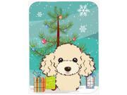 Christmas Tree and Buff Poodle Mouse Pad Hot Pad or Trivet BB1630MP