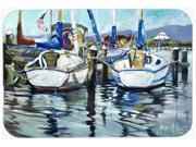 Tourquoise Bay Sailboat Mouse Pad Hot Pad or Trivet JMK1087MP