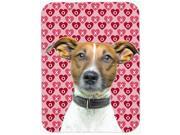 Hearts Love and Valentine s Day Jack Russell Terrier Mouse Pad Hot Pad or Trivet KJ1190MP