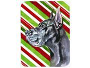 Black Great Dane Candy Cane Holiday Christmas Mouse Pad Hot Pad or Trivet LH9592MP