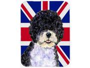 Portuguese Water Dog with English Union Jack British Flag Mouse Pad Hot Pad or Trivet SS4932MP