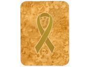 Gold Ribbon for Childhood Cancers Awareness Mouse Pad Hot Pad or Trivet AN1209MP
