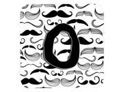 Set of 4 Letter O Moustache Initial Foam Coasters CJ2009 OFC