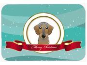 Wirehaired Dachshund Merry Christmas Mouse Pad Hot Pad or Trivet BB1543MP