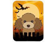 Halloween Chocolate Brown Poodle Mouse Pad Hot Pad or Trivet BB1814MP
