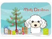 Christmas Tree and White Poodle Kitchen or Bath Mat 20x30 BB1629CMT