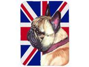French Bulldog Frenchie with English Union Jack British Flag Mouse Pad Hot Pad or Trivet LH9601MP