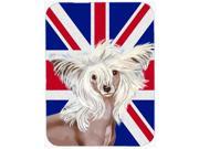 Chinese Crested with English Union Jack British Flag Mouse Pad Hot Pad or Trivet LH9501MP