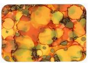 Abstract in Orange and Greens Kitchen or Bath Mat 20x30 8976CMT