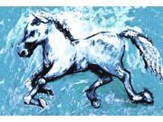 Shadow the Horse in blue Fabric Placemat MW1171PLMT