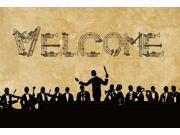 Welcome Symphony Fabric Placemat SB3071PLMT