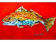 Fish Red Fish Red Head Fabric Placemat MW1111PLMT