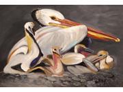 White Pelicans Fabric Placemat JMK1026PLMT