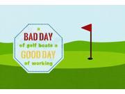 A Bad Day at Golf Fabric Placemat SB3091PLMT