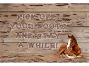 Kick off your boots and stay a while Fabric Placemat SB3064PLMT
