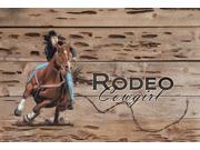 Rodeo Cowgirl Barrel Racer Fabric Placemat SB3055PLMT
