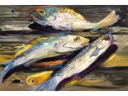 Fish on the Dock Fabric Placemat JMK1116PLMT