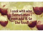 I cook with wine Fabric Placemat SB3069PLMT