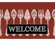 Serving Spoons Welcome Fabric Placemat SB3090PLMT