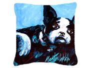 Boston Terrier Just Jake Fabric Decorative Pillow MW1240PW1818