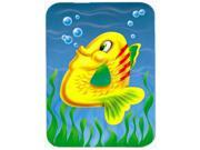 Yellow Fish Mouse Pad Hot Pad or Trivet APH0527MP