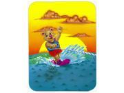 Teddy Bear Water Skiing Glass Cutting Board Large APH0415LCB