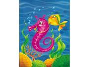 Seahorse Ride Flag Canvas House Size APH0471CHF