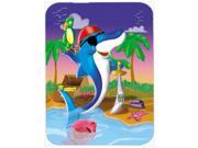 Dolphin Pirate Mouse Pad Hot Pad or Trivet APH2486MP