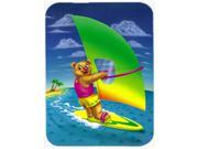 Teddy Bear Sailing Glass Cutting Board Large APH0416LCB