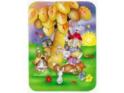 Animals under the coconut tree Glass Cutting Board Large APH0977LCB