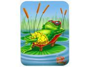 Frog Chilaxin on the Lilly Pad Glass Cutting Board Large APH0521LCB