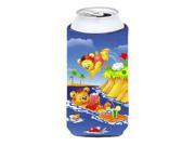 Teddy Bears Swimming and Diving Tall Boy beverage insulator Hugger APH0240TBC
