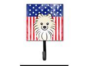 American Flag and Pomeranian Leash or Key Holder BB2137SH4