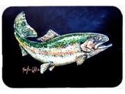 Deep Blue Rainbow Trout Mouse Pad Hot Pad or Trivet MW1213MP