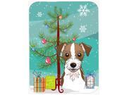 Christmas Tree and Jack Russell Terrier Glass Cutting Board Large BB1574LCB