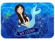 Welcome Mermaid Mouse Pad Hot Pad or Trivet VHA3010MP