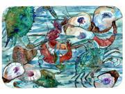 Watery Shrimp Crabs and Oysters Kitchen or Bath Mat 24x36 8964JCMT