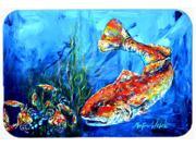 Scattered Red Fish Glass Cutting Board Large MW1214LCB