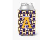 Letter A Football Purple and Gold Can or Bottle Hugger CJ1064 ACC