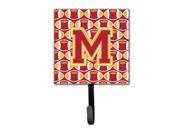 Letter M Football Cardinal and Gold Leash or Key Holder CJ1070 MSH4